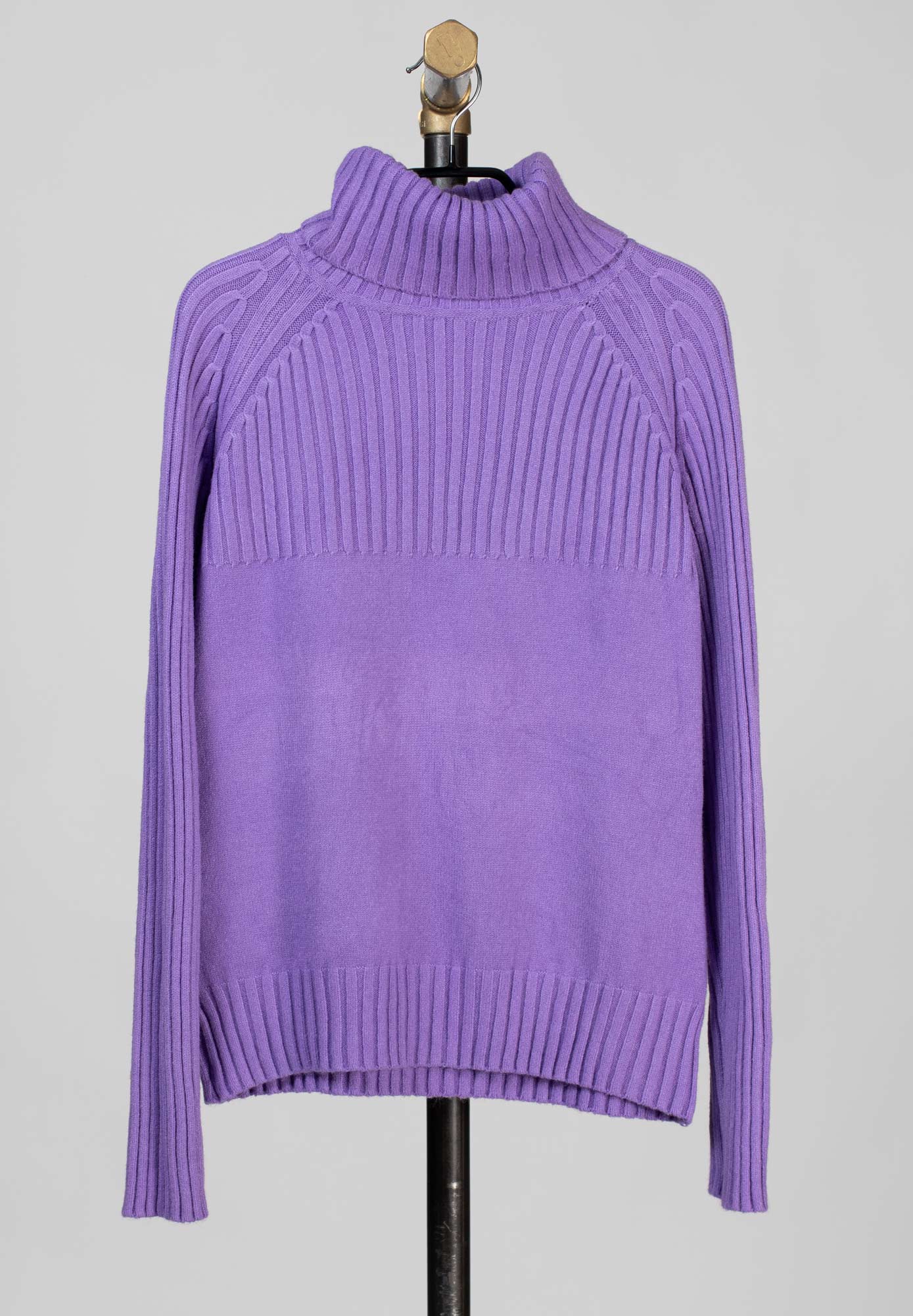 Stickad polotröja - Lilac