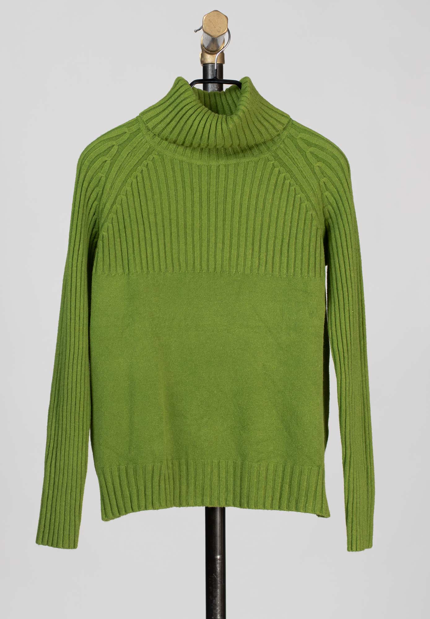 Stickad polotröja - Apple Green