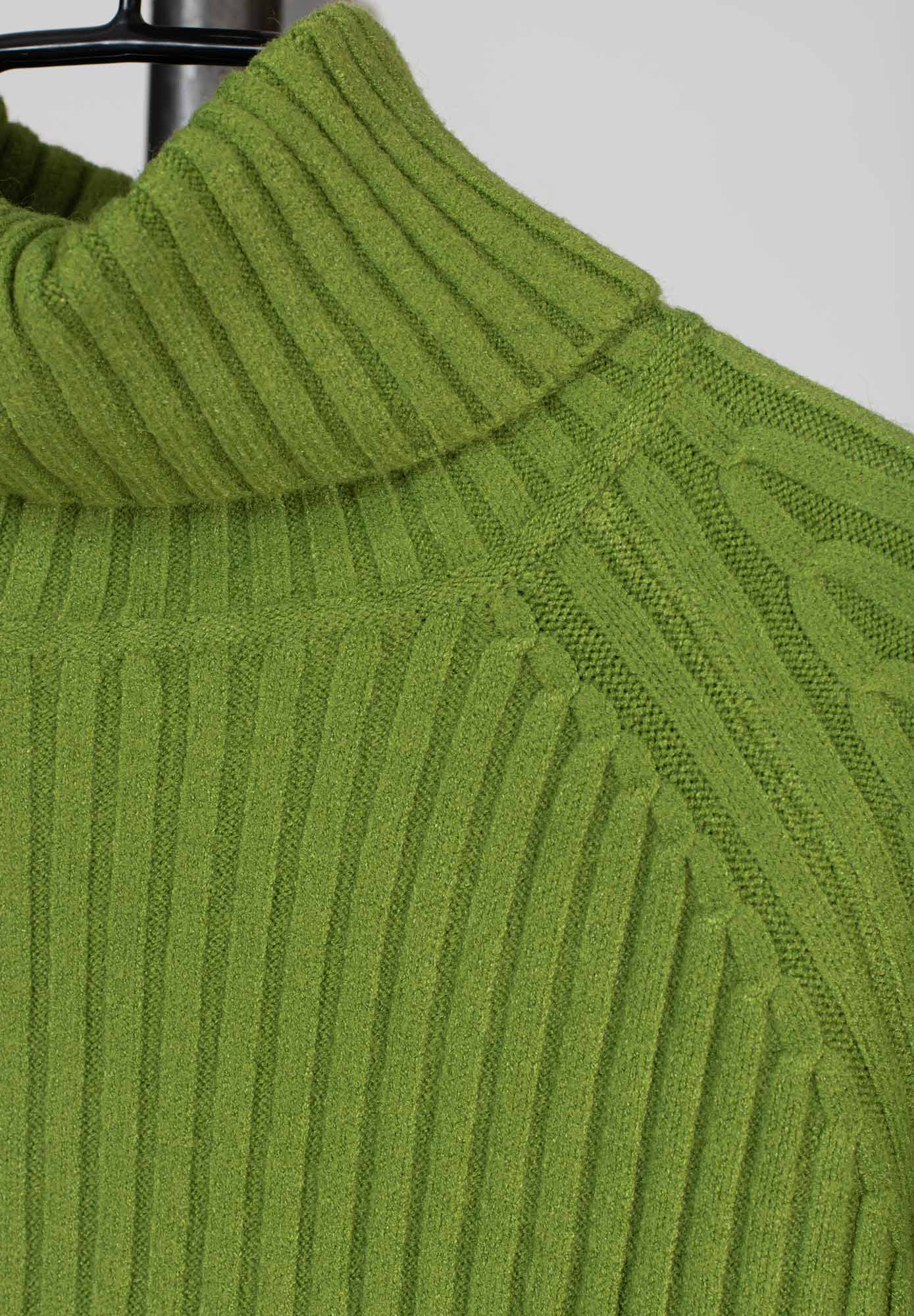 Stickad polotröja - Apple Green