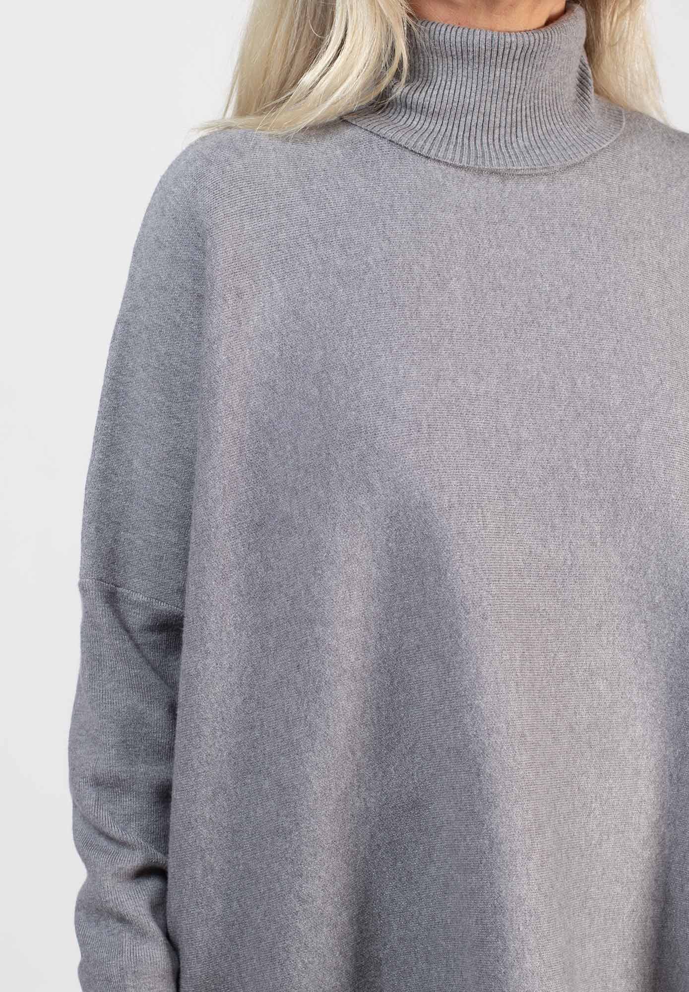Stank Stockholm - Stickad polotröja Grey