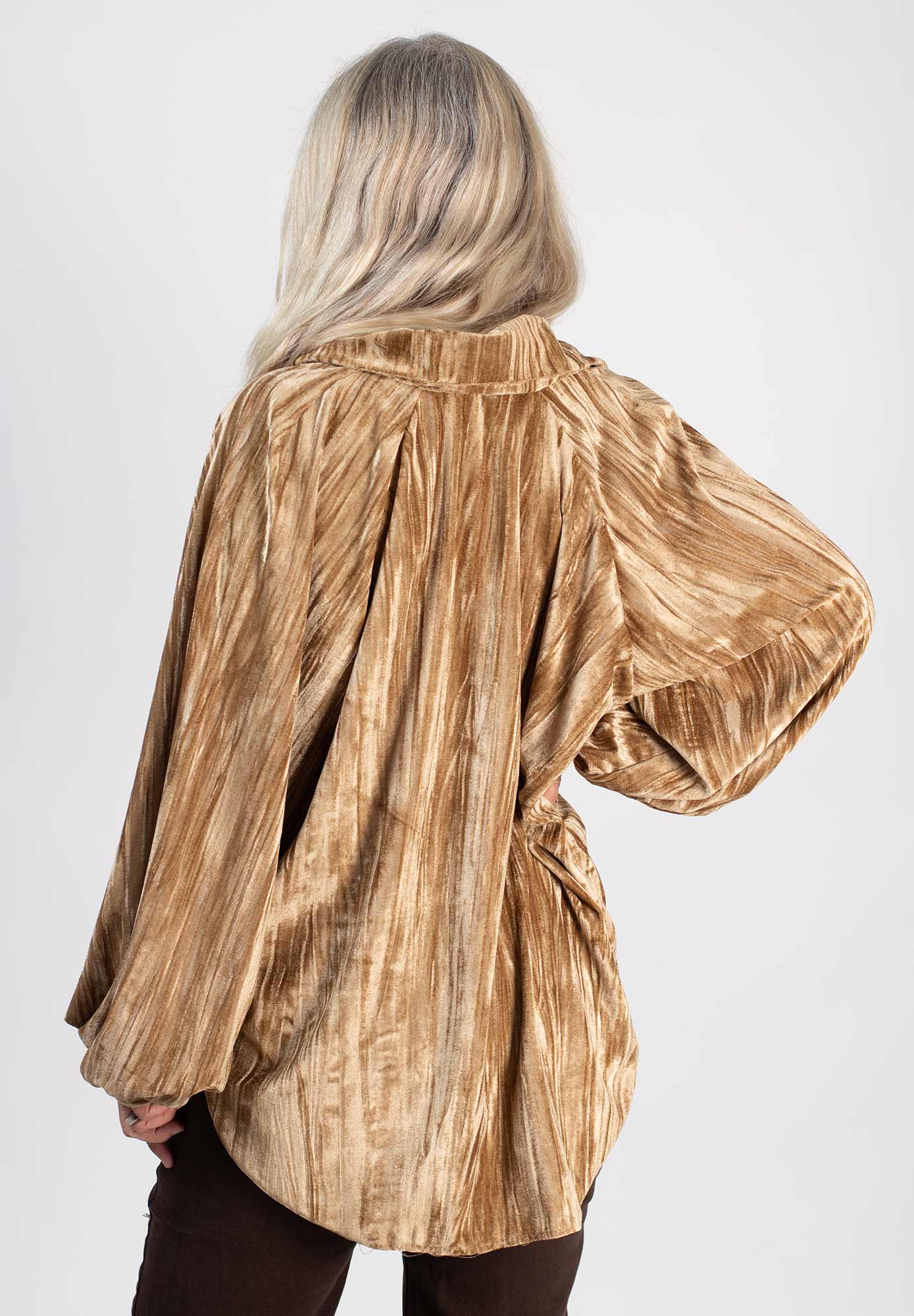 Stank Stockholm - Skjorta Camel Velvet